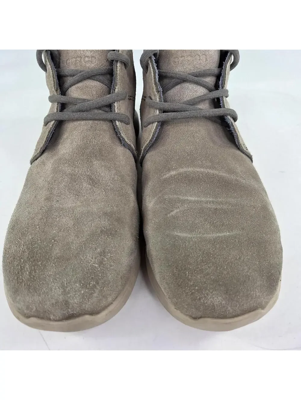 Crocs Men's Kinsale Chukka Boots US 11 M Gray Suede Leather Lace-Up Boot